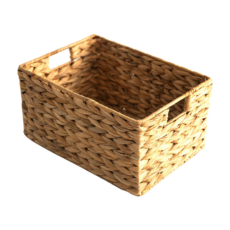 Handwoven Natural Fiber Storage Basket Bowlift