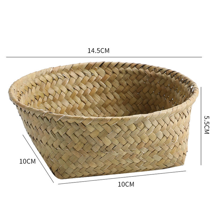 Handmade Natural Fiber Storage Basket Bowlift