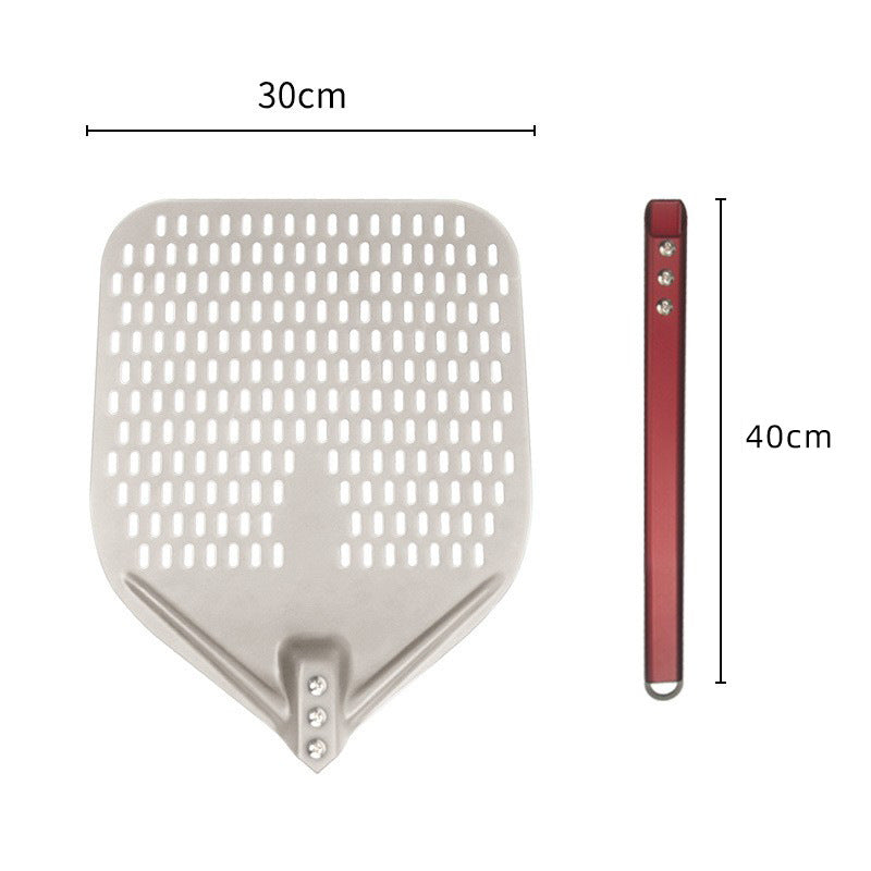 perforated aluminum pizza peel with detachable ergonomic handle Bowlift