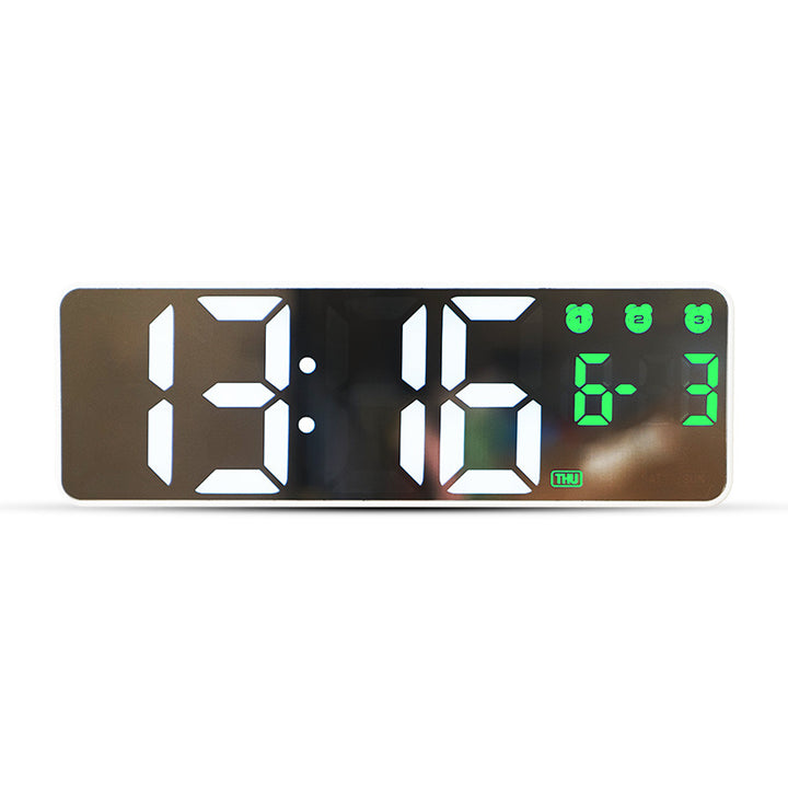 Digital alarm clock with large LED display and multifunctional features Bowlift