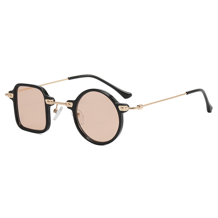 Ladies elegant round hybrid glasses with square design Bowlift