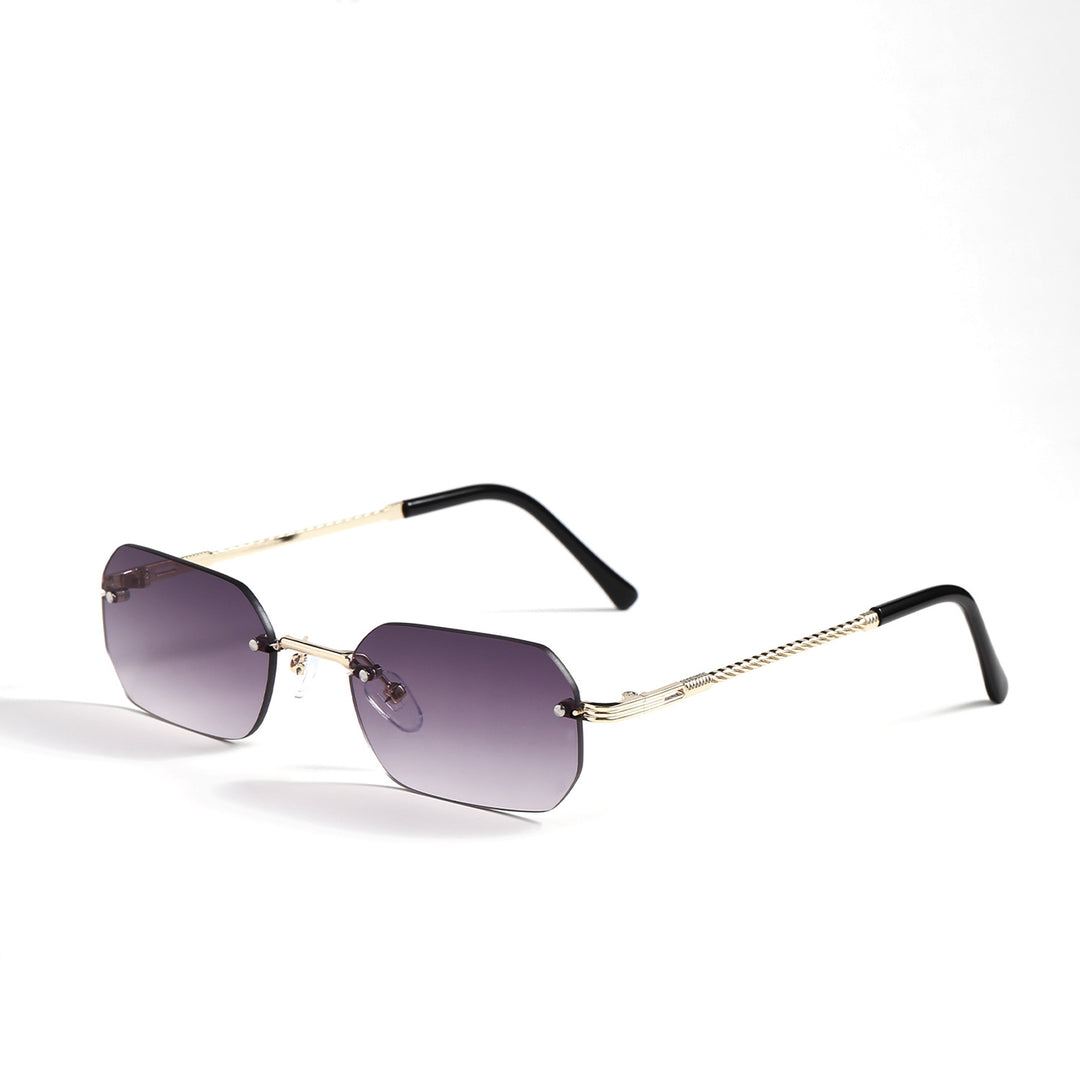 Women’s geometric sunglasses with filigree metal frame Bowlift
