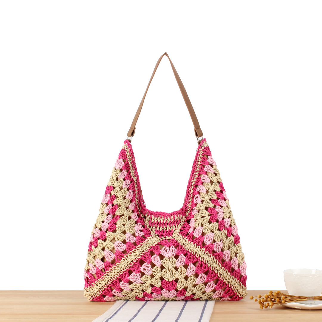 Hand-knotted shoulder bag in modern design Bowlift