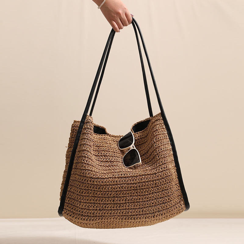 Woven Material Handbag Bowlift