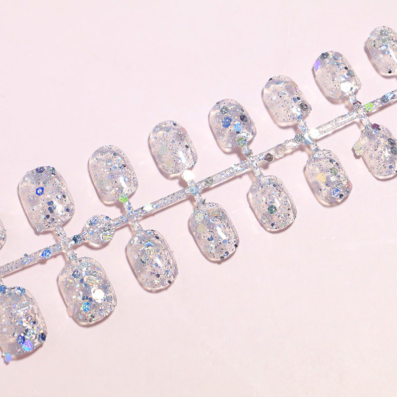 Glittery Press-On Nails Bowlift