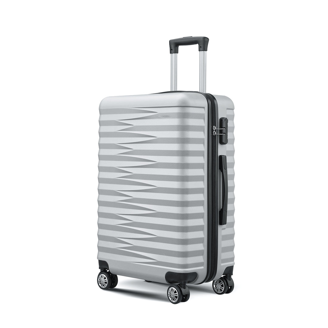 Unisex Stylish Textured Hard Shell Spinner Suitcase Bowlift