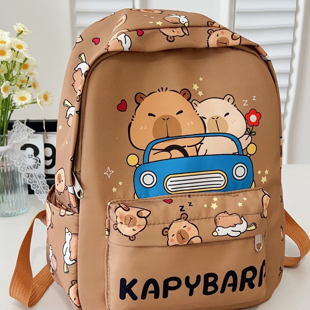 Cute Cartoon-Themed Backpack Bowlift