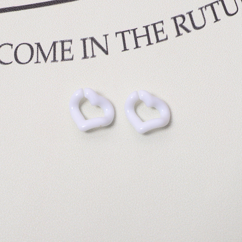 WoHeart-Shaped Decorative Earrings Bowlift