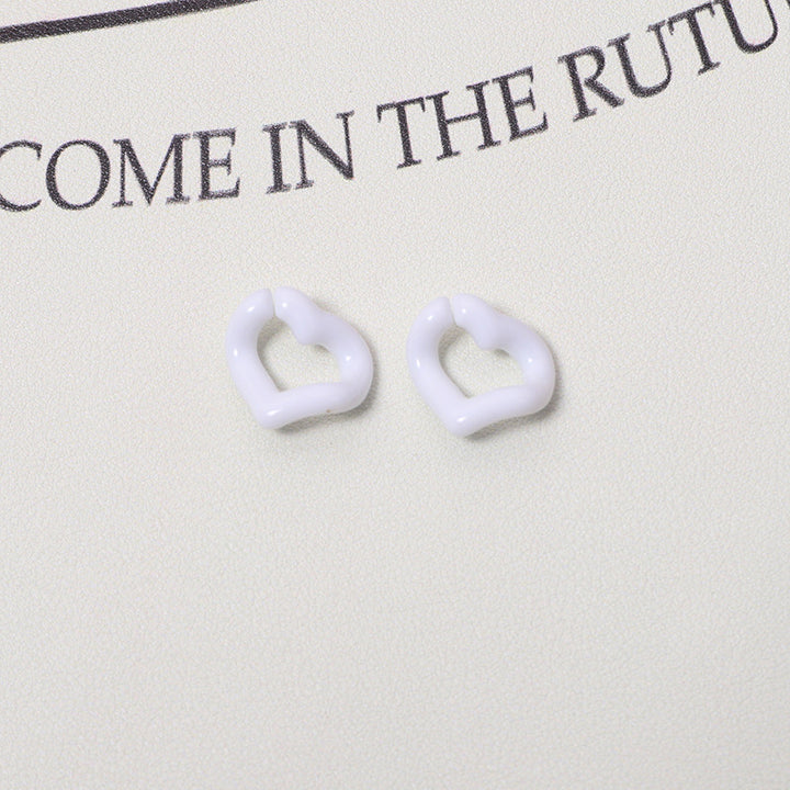 WoHeart-Shaped Decorative Earrings Bowlift