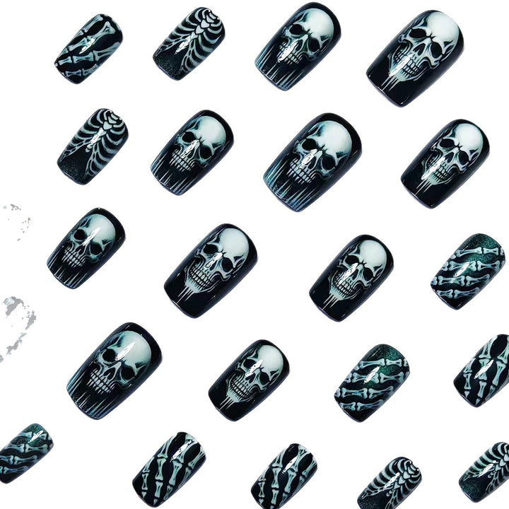 Gothic Skull and Bone Nail Art Set Bowlift
