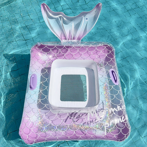 Inflatable Pool Lounger with Sun Canopy Bowlift
