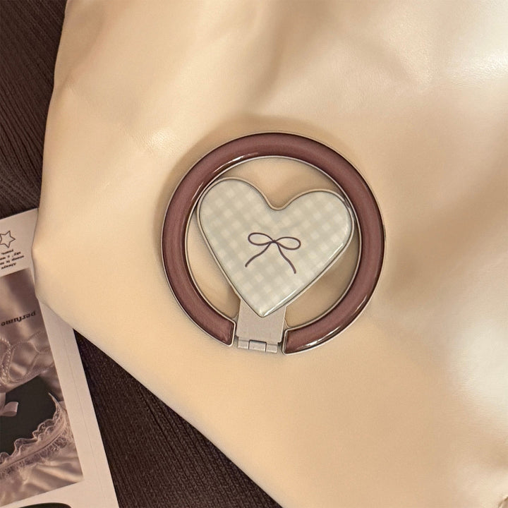 Heart-shaped hand mirror Bowlift