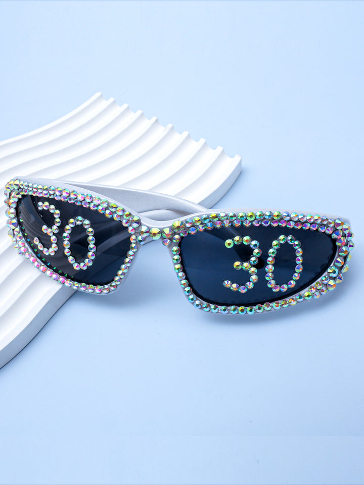 Statement Swarovski Crystal Embellished Sunglasses Bowlift