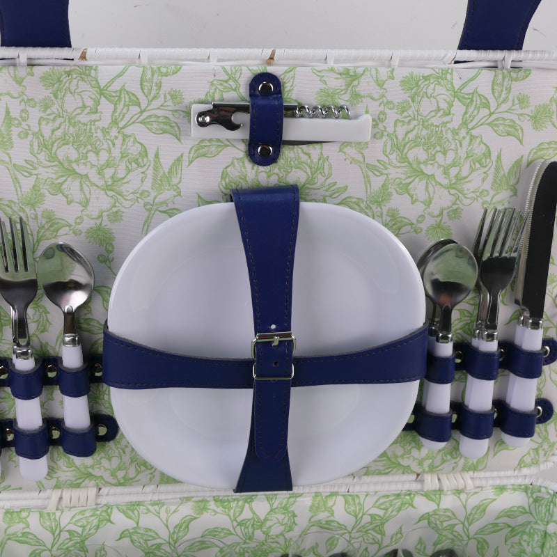 Women’s picnic basket with integrated dish set Bowlift