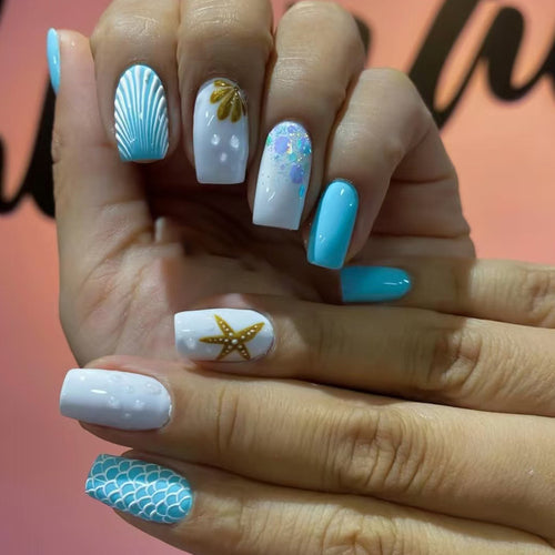 Nautical-Inspired Press-On Nail Kit Bowlift