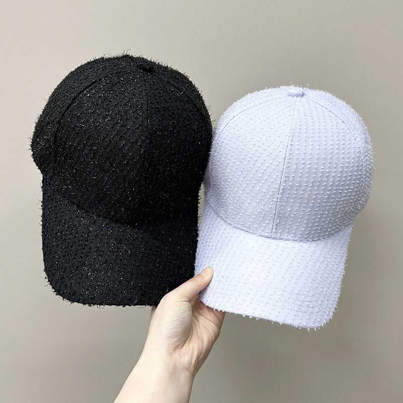 Women's Textured Fabric Baseball Cap Bowlift 1784083631