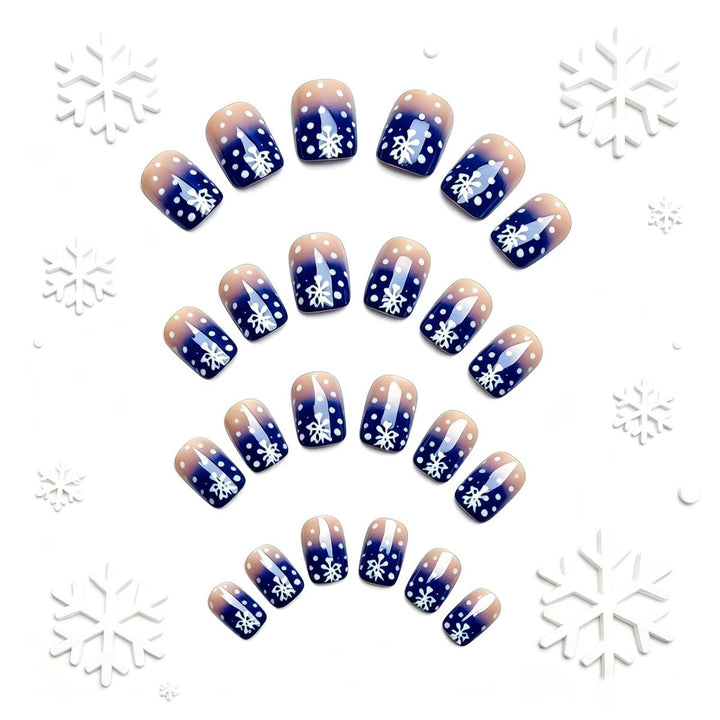 Seasonal Snowflake Nail Art Bowlift