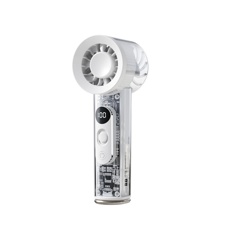 Unisex portable high-performance fan with LED display Bowlift