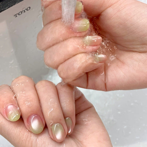 Ombre Gel Press-On Nails Bowlift