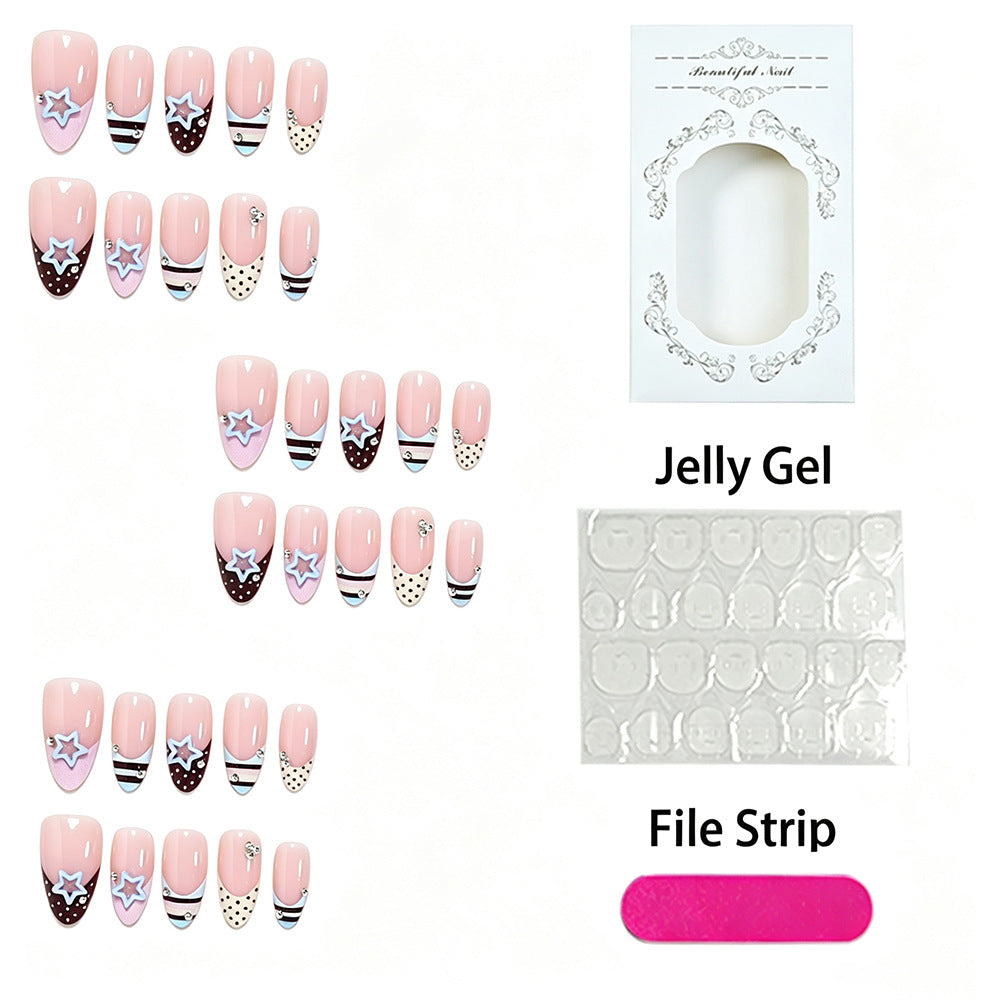 Creative Decorative Press-On Nail Art Set Bowlift