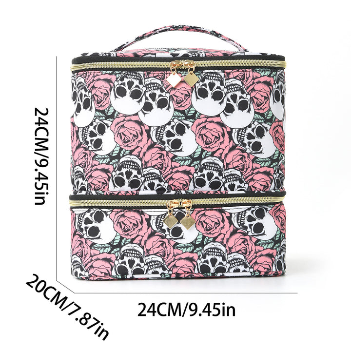 Cosmetic storage bag with two separate compartments Bowlift