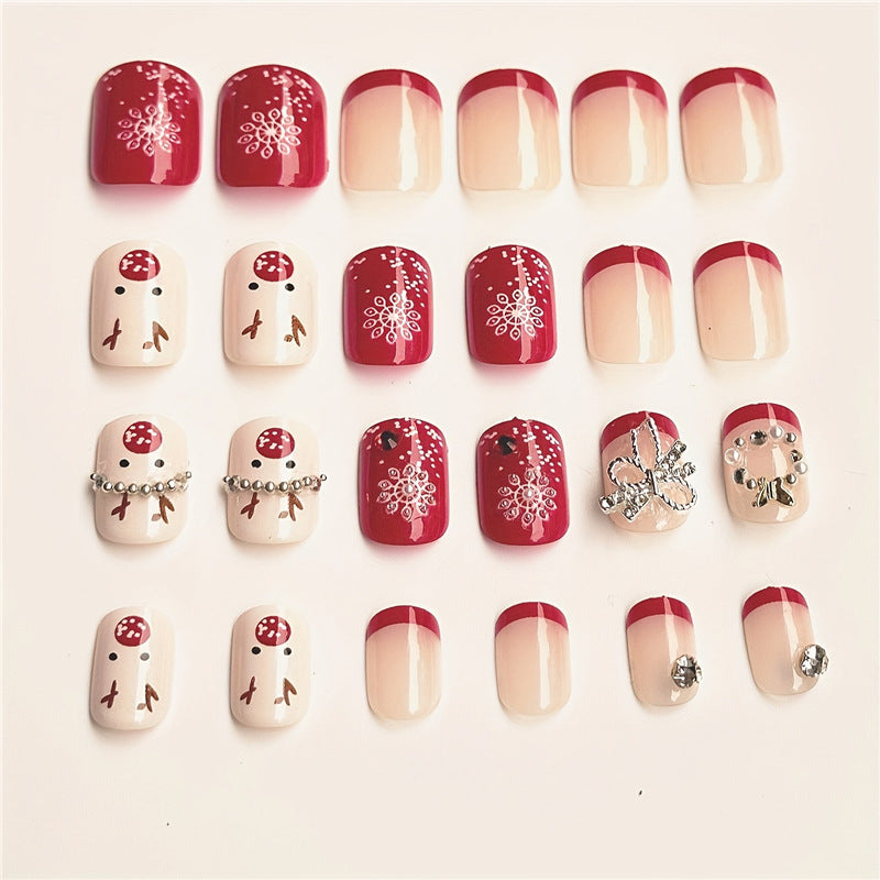 Festive Holiday Themed Nail Art Bowlift