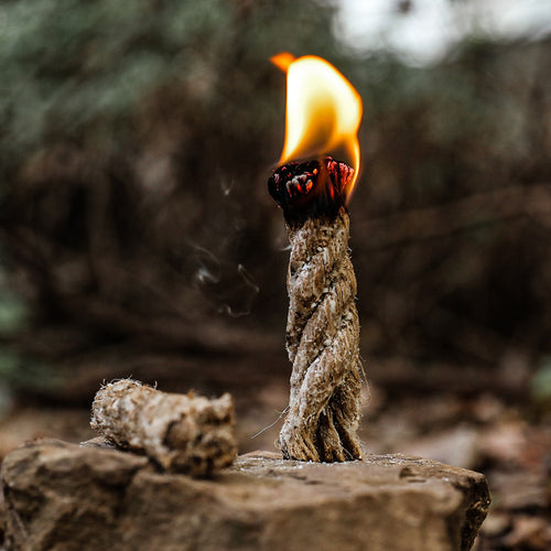 natural resin-coated rope firestarter for camping survival Bowlift