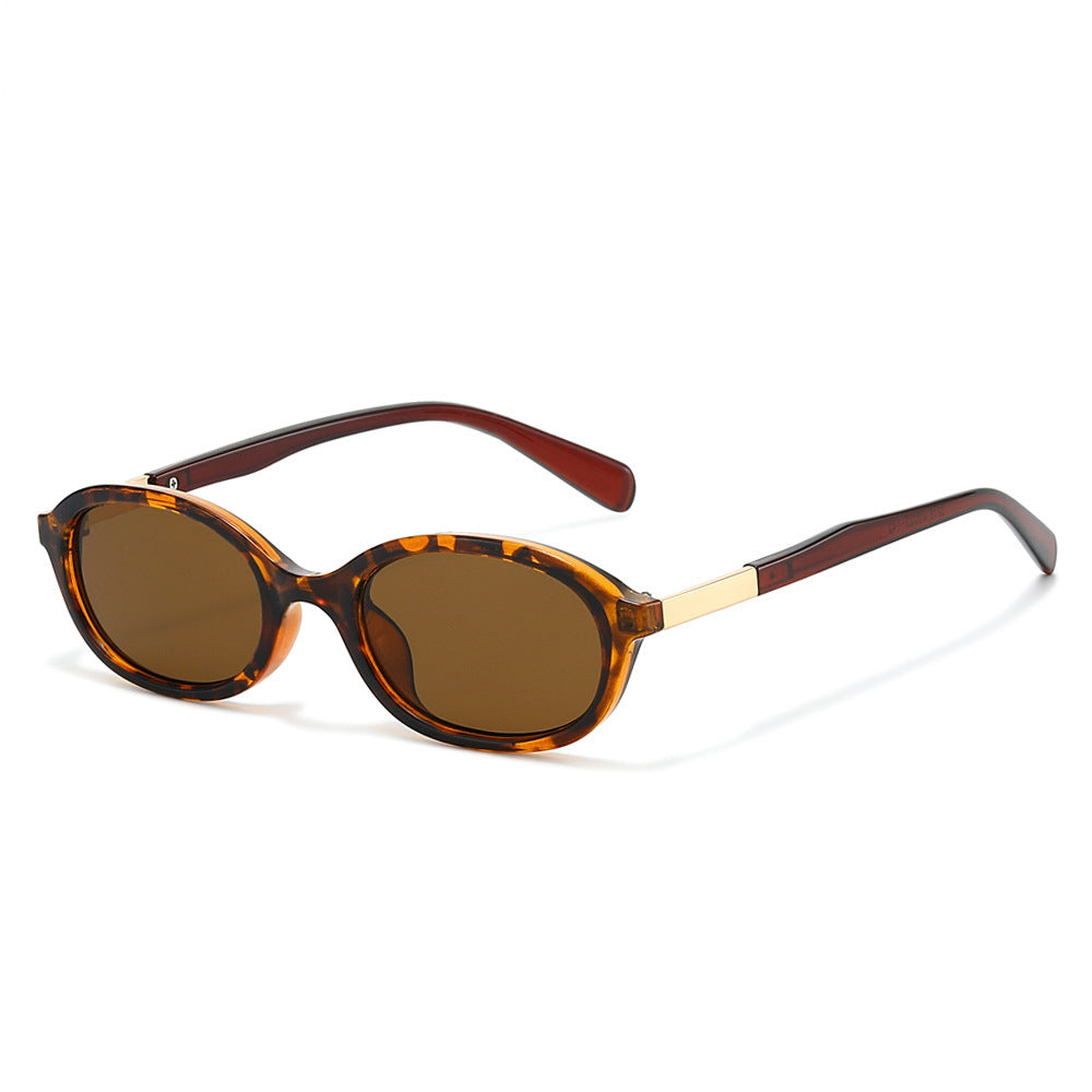 Elegant Vintage Oval Frame Sunglasses Bowlift