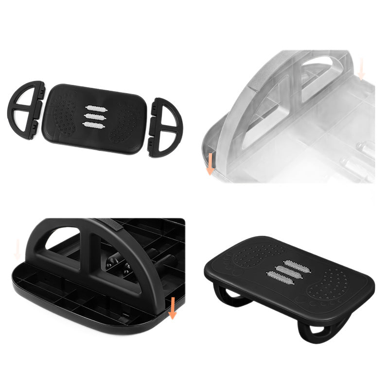 Ergonomic Under-Desk Footrest with Massage Rollers Bowlift