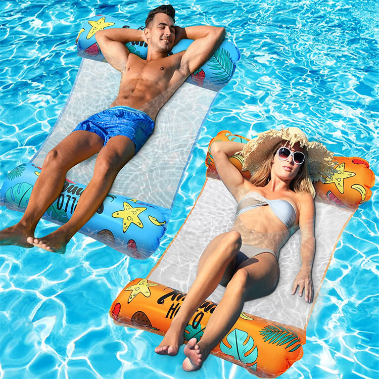 Women inflatable lounge with transparent net Bowlift