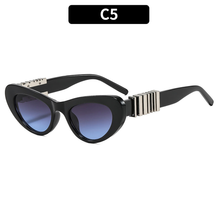 Women's Designer Sunglasses with Luxurious Metal Frame and Stylish Decorations Bowlift