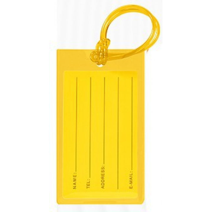 Silicone Luggage ID Tag with Writable Info Panel and Flexible Loop Strap Bowlift