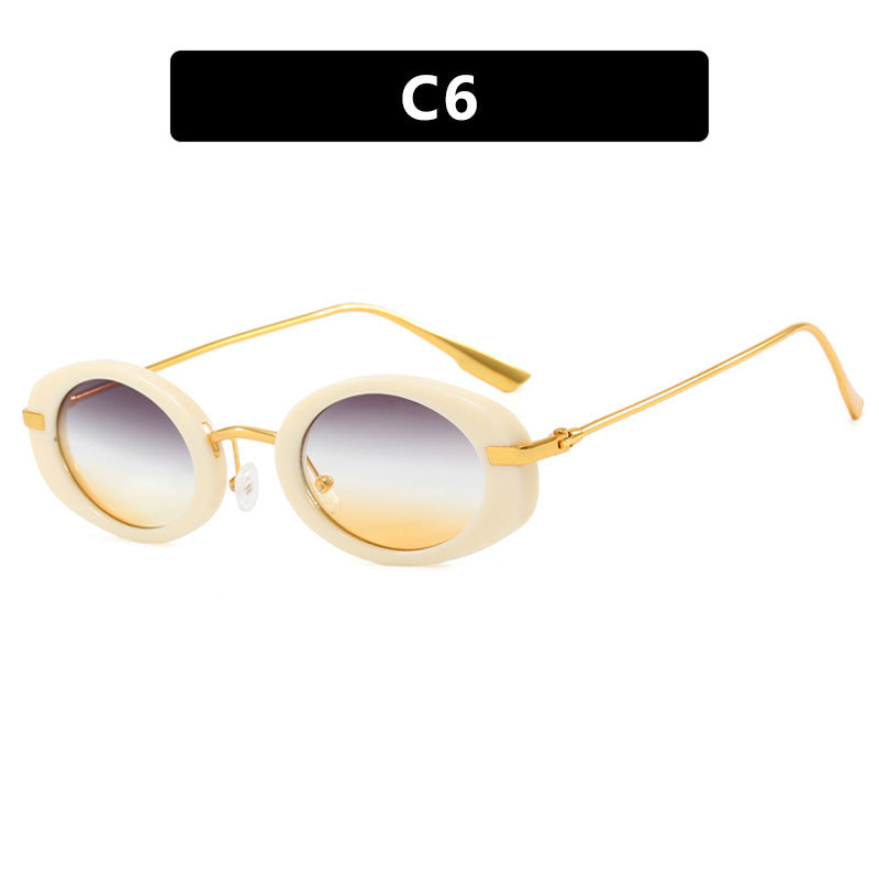 Ladies fashionable sunglasses in elegant oval design Bowlift