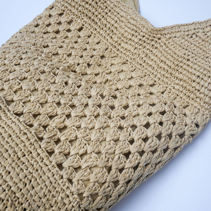 Hand-knotted structure shopping bag Bowlift