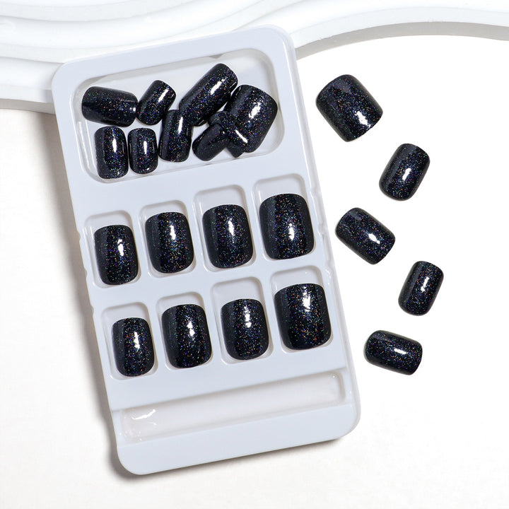 Glamorous Glitter-Infused Press-On Nail Set Bowlift