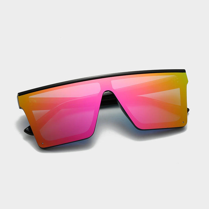 Women oversized sunglasses in futuristic design Bowlift