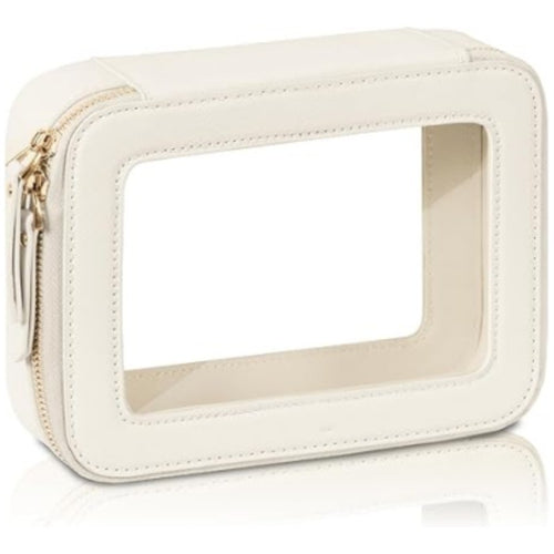Cosmetic organizer bag with window and high-quality zipper Bowlift