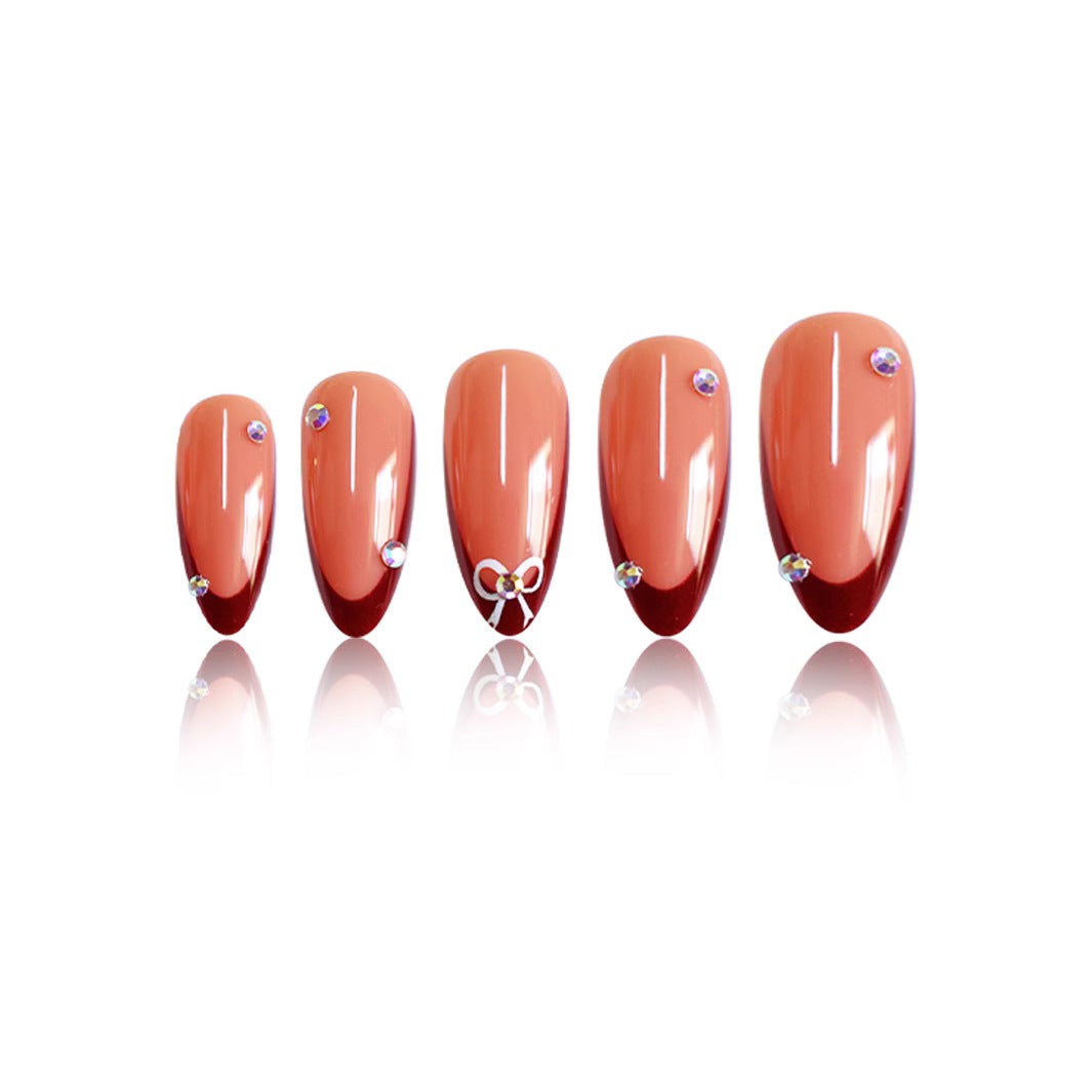 Elegant Press-On Stiletto Nail Art Bowlift