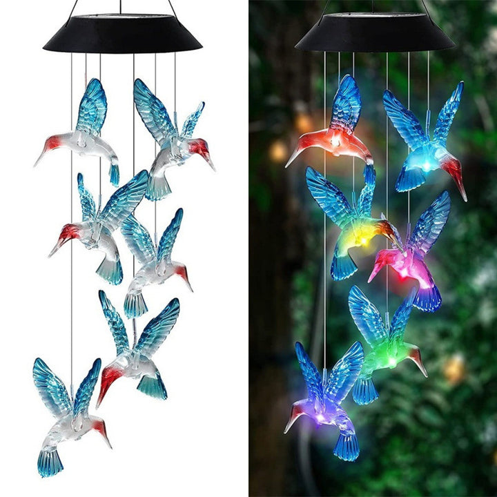 Decorative Flamingo Hanging Mobile Wind Chime Garden Ornament Bowlift