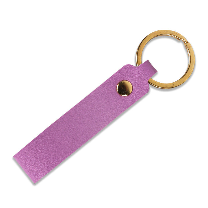 Unisex keychain with stylish faux leather design Bowlift