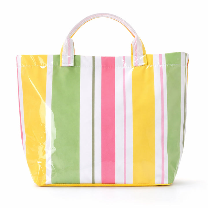 Beach bag with colorful check pattern and water-repellent coating Bowlift
