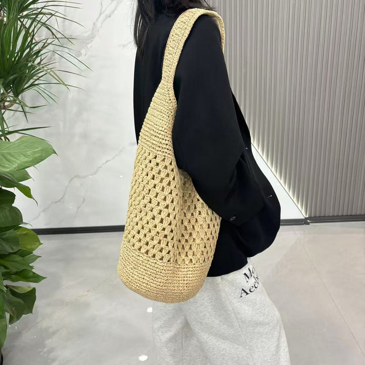 Handbag with Knitted Design Bowlift