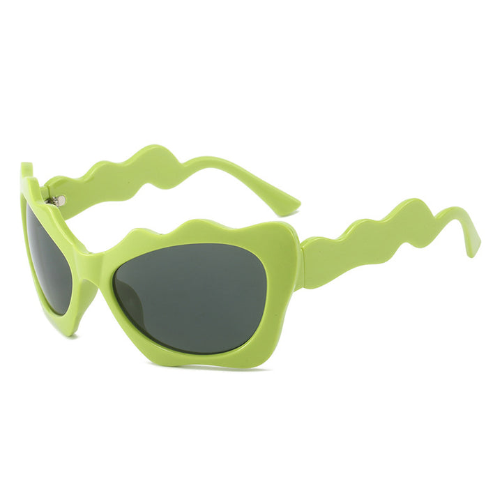 Ladies extravagant sunglasses with wavy frame design Bowlift