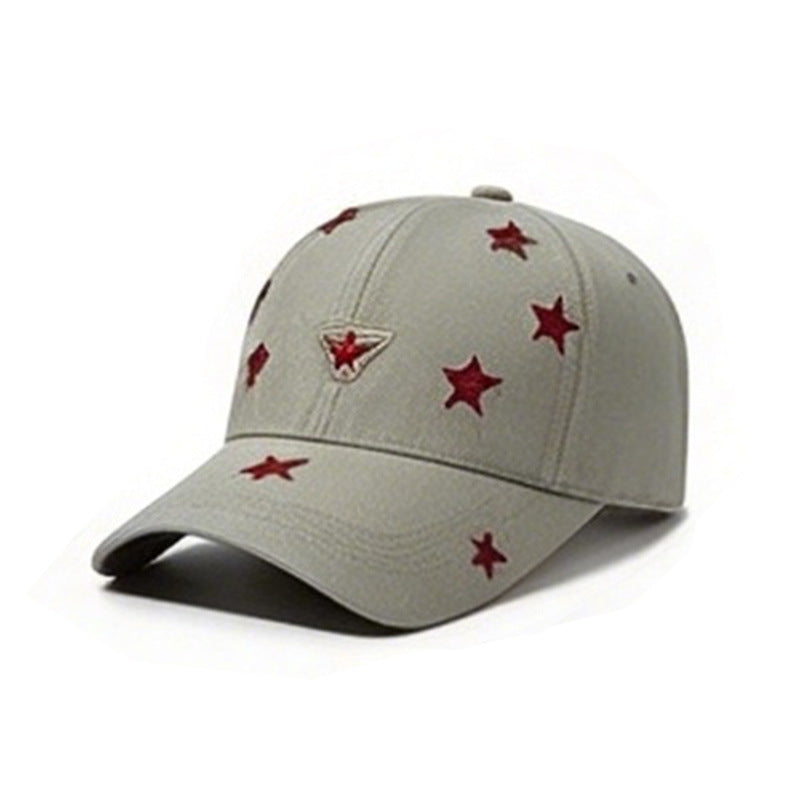 Women's Baseball Cap with Star Motif Bowlift