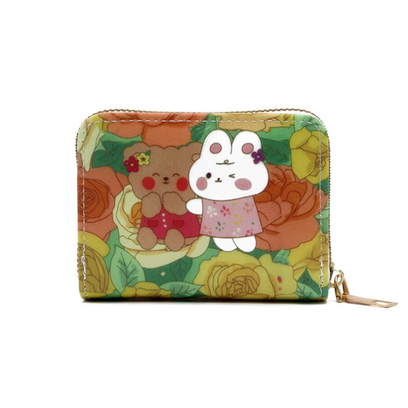 Cartoon-Themed Zip Wallet