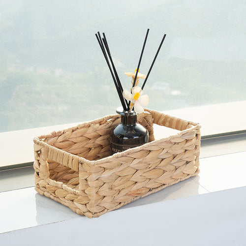 Versatile Rectangular Woven Storage Basket Bowlift