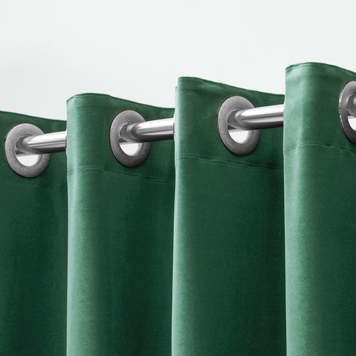 Velvet Grommet Top Curtain Bowlift