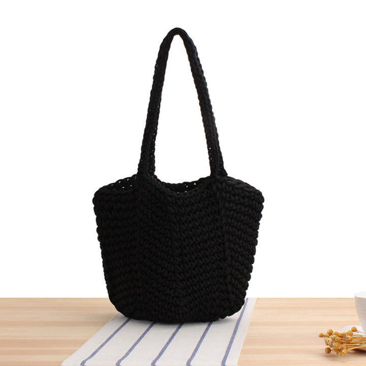 Handbag Made of Handcrafted Macrame with Textured Design Bowlift