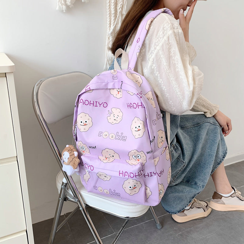 Backpack with Cute Cookie Design Bowlift