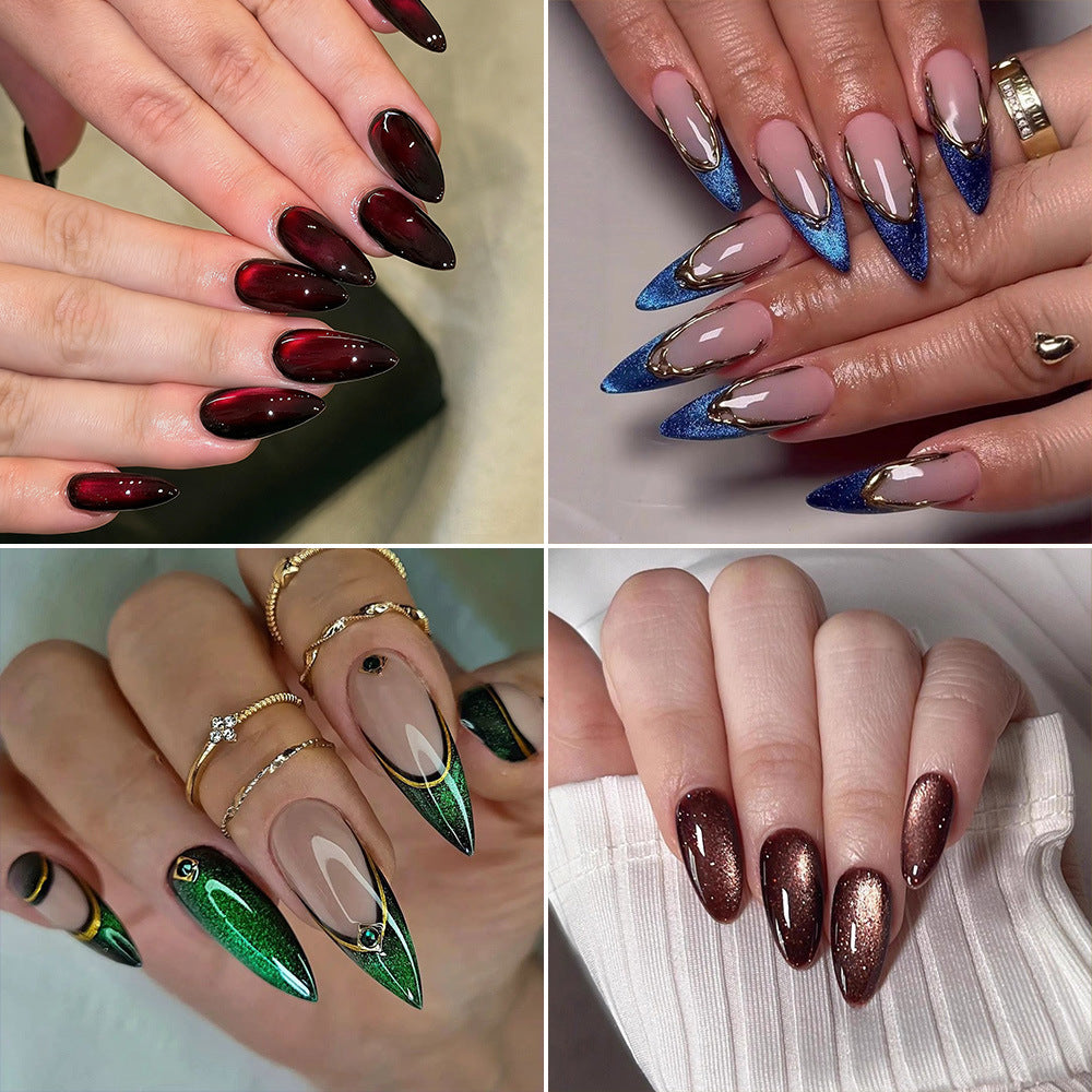 Artificial nails with polka dots Bowlift